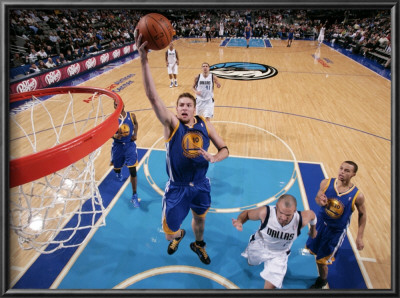 Golden State Warriors V Dallas Mavericks: David Lee And Jason Kidd by Glenn James Pricing Limited Edition Print image