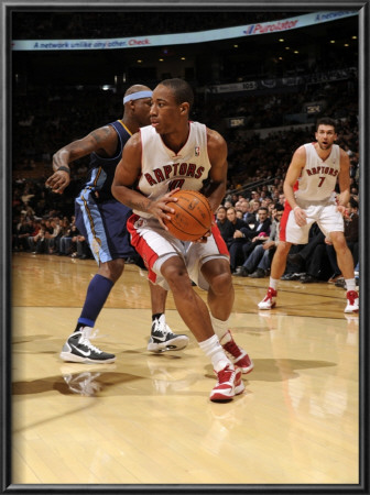 Denver Nuggets V Toronto Raptors: Demar Derozan And Al Harrington by Ron Turenne Pricing Limited Edition Print image