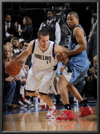 Minnesota Timberwolves V Dallas Mavericks: Jose Juan Barea And Sebastian Telfair by Glenn James Pricing Limited Edition Print image