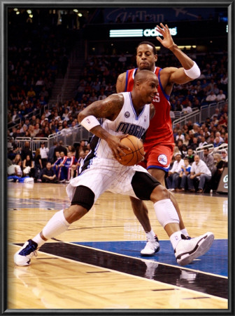 Philadelphia 76Ers V Orlando Magic: Quentin Richardson And Andre Iguodala by Sam Greenwood Pricing Limited Edition Print image