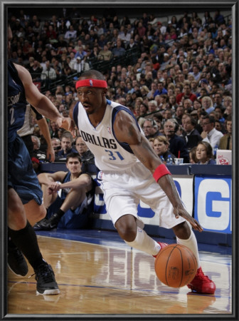 Minnesota Timberwolves V Dallas Mavericks: Jason Terry And Kevin Love by Glenn James Pricing Limited Edition Print image