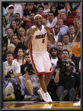 Phoenix Suns V Miami Heat: Lebron James by Mike Ehrmann Pricing Limited Edition Print image