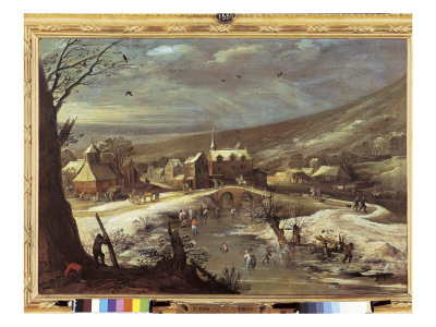 Lanscape With Skaters by Jan Bruegel The Elder Pricing Limited Edition Print image