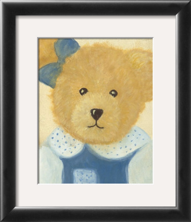 Bear With Blue Dress And Bow by Alba Galan Pricing Limited Edition Print image