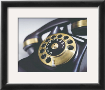 Black And Gold Telephone by Francisco Fernandez Pricing Limited Edition Print image