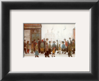 Waiting For The Shops To Open by Laurence Stephen Lowry Pricing Limited Edition Print image