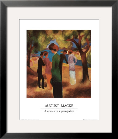 A Woman In A Green Jacket by Auguste Macke Pricing Limited Edition Print image