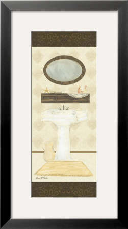 Neutral Bath, Sink And Mirror by Grace Pullen Pricing Limited Edition Print image
