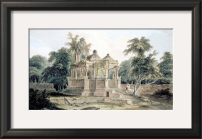 Hindu Temple In The Fort Of Rohtas by Thomas & William Daniell Pricing Limited Edition Print image