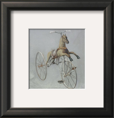 Brown Horse Bike by Catherine Becquer Pricing Limited Edition Print image