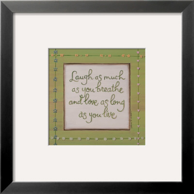 Laugh Breathe Love by Karen Tribett Pricing Limited Edition Print image