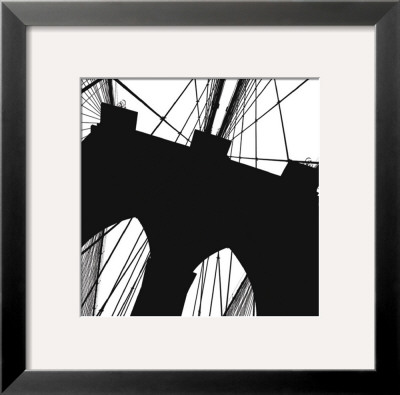 Brooklyn Bridge Silhouette (Detail) by Erin Clark Pricing Limited Edition Print image