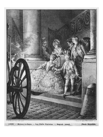 The Little Godfathers, 1776, Engraved In 1777 By Pierre Charles Baquoy by Jean Michel Moreau The Younger Pricing Limited Edition Print image