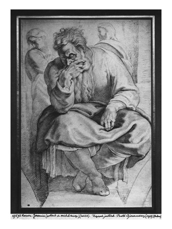 The Prophet Jeremiah, After Michangelo Buonarroti by Rubens Pricing Limited Edition Print image