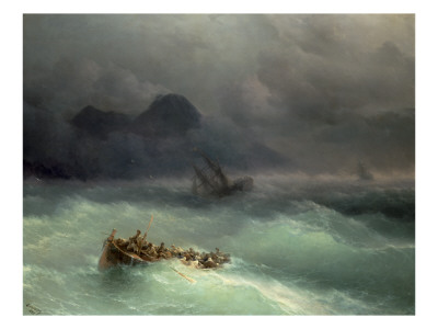 The Shipwreck, 1873 by Ivan Konstantinovich Aivazovsky Pricing Limited Edition Print image