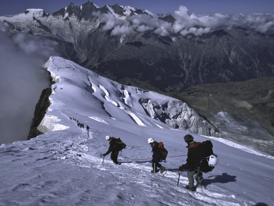 Climbing In Wallis, Switzerland by Michael Brown Pricing Limited Edition Print image