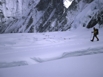 Climber Passing By High Camp, Nepal by Michael Brown Pricing Limited Edition Print image