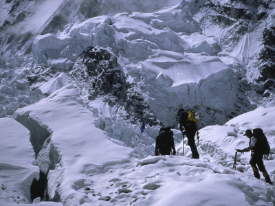 Ice Climbing Everest, Nepal by Michael Brown Pricing Limited Edition Print image