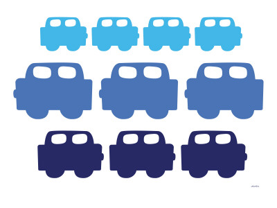 Blue Cars by Avalisa Pricing Limited Edition Print image