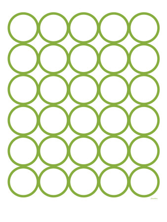Green Circles by Avalisa Pricing Limited Edition Print image
