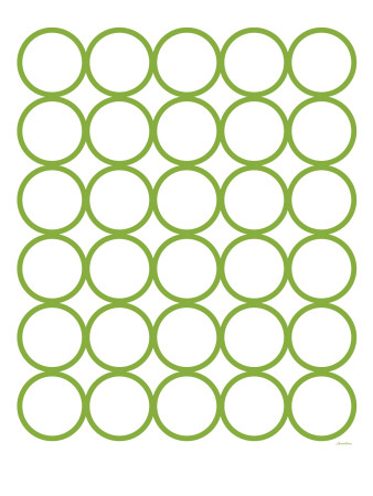 Green Circles by Avalisa Pricing Limited Edition Print image