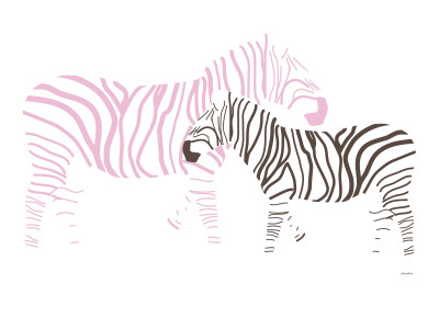 Pink Zebra by Avalisa Pricing Limited Edition Print image