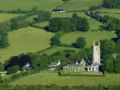 Widecome-In-The-Moor Village Church In Summer, Dartmoor National Park, Devon, Uk by Ross Hoddinott Pricing Limited Edition Print image