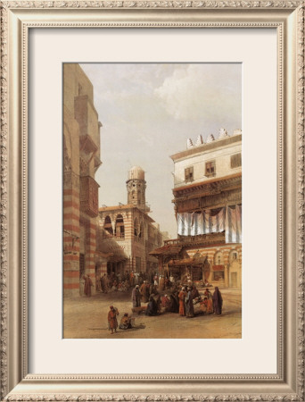 Bazaar Of The Coppersmiths, Cairo by David Roberts Pricing Limited Edition Print image