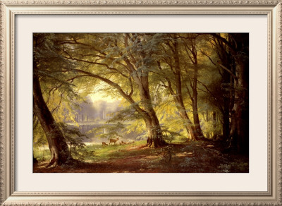 The Deer Park by Carl Frederic Aagaard Pricing Limited Edition Print image