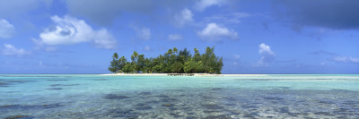 Clouds Over An Island, Motutapu, Bora Bora, French Polynesia by Panoramic Images Pricing Limited Edition Print image