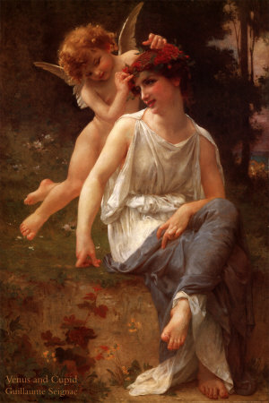 Venus And Cupid by Guillaume Seignac Pricing Limited Edition Print image