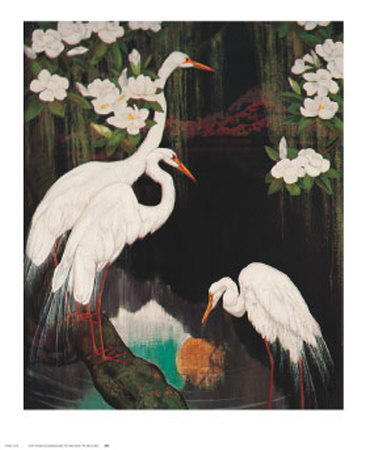 Egrets by Jessie Arms Botke Pricing Limited Edition Print image