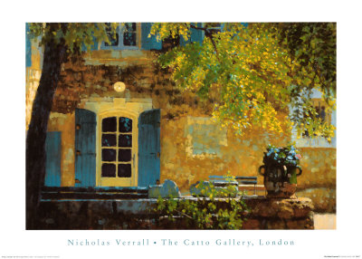 Shaded Courtyard by Nicholas Verrall Pricing Limited Edition Print image