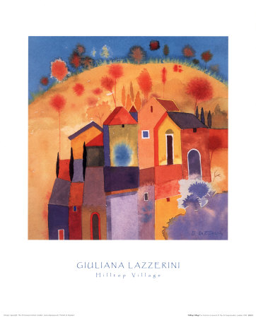 Hilltop Village by Giuliana Lazzerini Pricing Limited Edition Print image