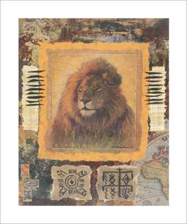 Hemingway On Safari, Lion by Ann Walker Pricing Limited Edition Print image