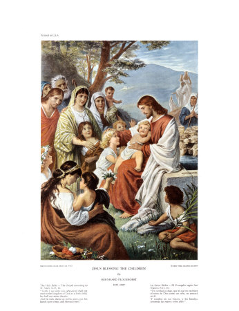 Jesus Blessing The Children by Bernhard Plockhorst Pricing Limited Edition Print image