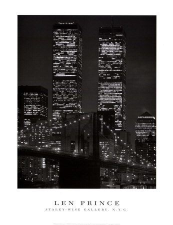 World Trade Center With Brooklyn Bridge, 2001 by Len Prince Pricing Limited Edition Print image