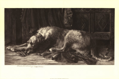 Irish Wolfhound by Herbert Thomas Dicksee Pricing Limited Edition Print image