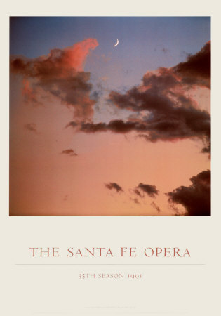 Cloud Formations And Moon After Sunset, Santa Fe Opera, 1991 by Eliot Porter Pricing Limited Edition Print image
