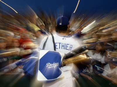 San Francisco Giants V Los Angeles Dodgers, Glendale, Az - March 04: Andre Ethier by Christian Petersen Pricing Limited Edition Print image