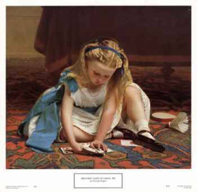 Her First Game Of Cards by Edmond Eagles Pricing Limited Edition Print image