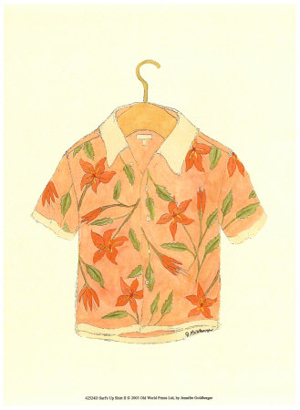 Surf's Up Shirt Ii by Jennifer Goldberger Pricing Limited Edition Print image