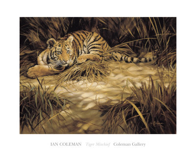 Tiger Mischief by Ian Coleman Pricing Limited Edition Print image
