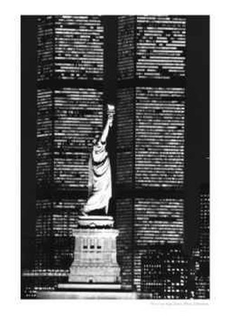 Liberty Framed By World Trade Center, 1983 by Fred Conrad Pricing Limited Edition Print image