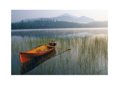 Guide Boat, Lake Placid, Adirondack State Park, New York by Michael Melford Pricing Limited Edition Print image
