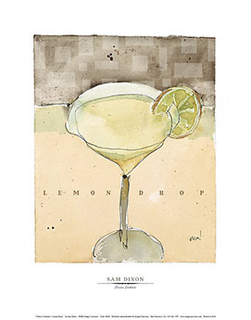 Classic Cocktails, Lemon Drop by Sam Dixon Pricing Limited Edition Print image