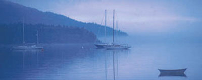 Ocean-Bar Harbor Misty Morning by Ruth Burke Pricing Limited Edition Print image