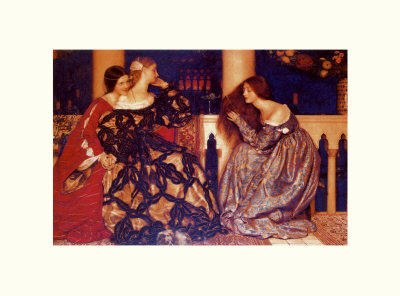 Venetian Ladies Listening by Frank Cadogan Cowper Pricing Limited Edition Print image