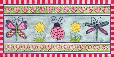 Lovebugs, Border by Tania Schuppert Pricing Limited Edition Print image
