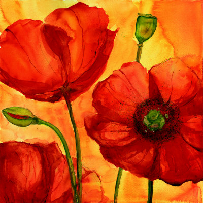 Coquelicots Ii by Giuseppina Tartagni Pricing Limited Edition Print image